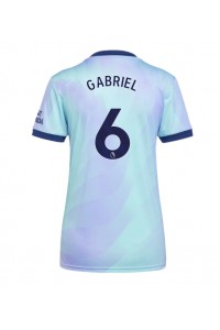 Arsenal Gabriel Magalhaes #6 Fotballdrakt Tredje Klær Dame 2024-25 Korte ermer